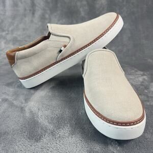 Size 8.5 D Allen Edmonds ALPHA Mens Slip-On Casual Sneaker Light Grey Suede 190N